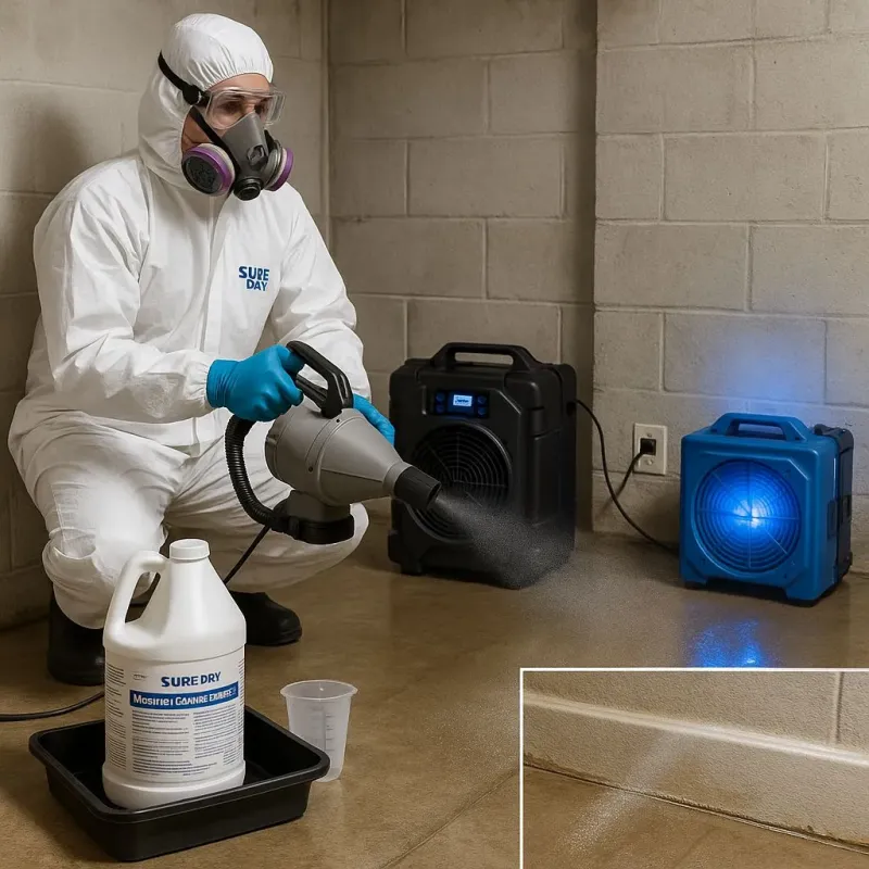Sanitization and Odor Removal process in Bedford, MA